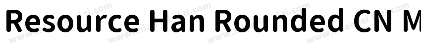 Resource Han Rounded CN Medium字体转换